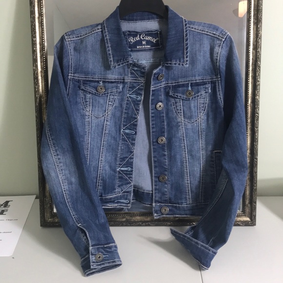 Red Camel Jackets & Blazers - Red camel Cropped Jean jacket SzM